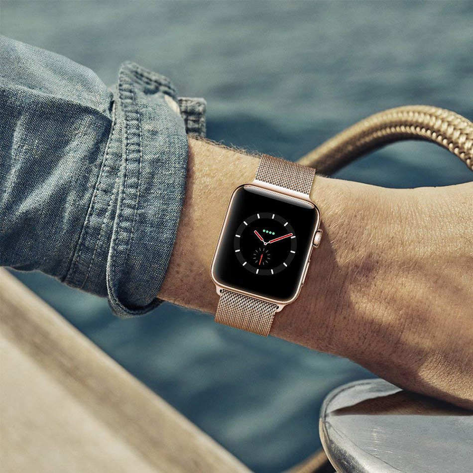 milanese stainless steel apple watch band